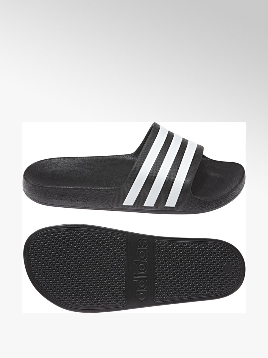 Adidas Ladies' Adilette Slides Black White | Deichmann Adidas Ladies' Adilette Slides Black White | Deichmann